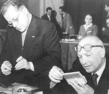 Togliatti e Nenni nel 1946.