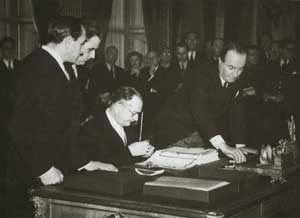 Meli di Soragna firma il Trattato di Pace.