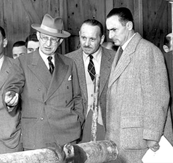Enrico Mattei con Alcide De Gasperi.
