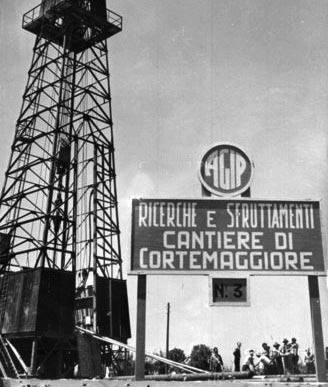 Impianti Agip a Cortemaggiore.
