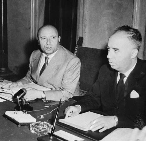 Paolo Emilio Taviani e Mario Scelba.