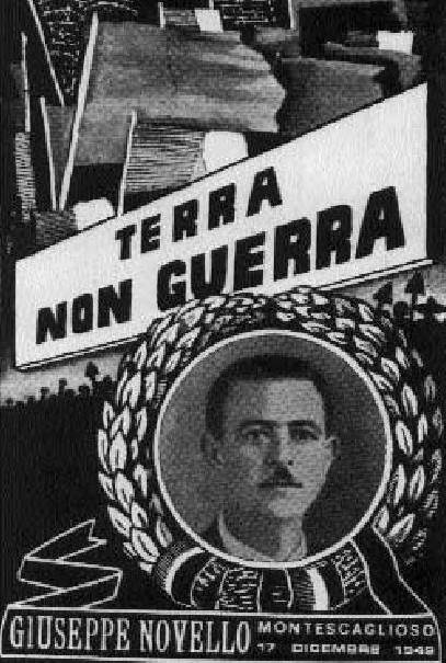 Manifesto per la morte di Giuseppe Novello.