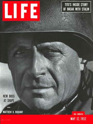 Il gen Matthew B. Ridgway sulla copertina di Life.