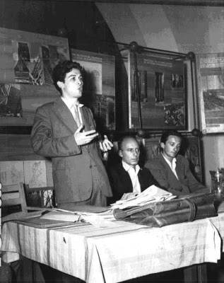 Enrico Berlinguer con Giancarlo Pajetta e Ugo Pecchioli nel 1950.