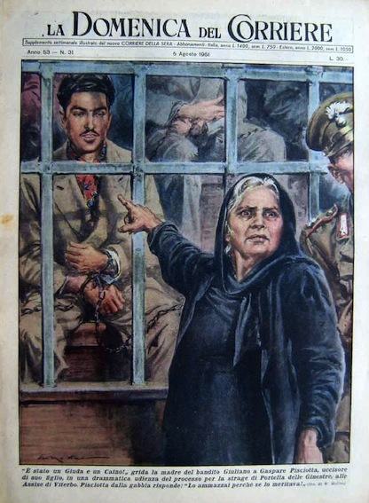 Il processo di Viterbo nella copertina della Domenica del Corriere.