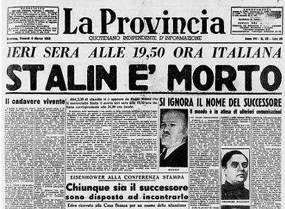 La morte di Stalin su La Provincia di Cremona.