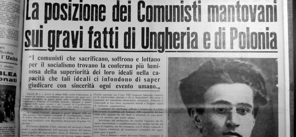 Il dissenso dei comunisti mantovani sui fatti d'Ungheria.