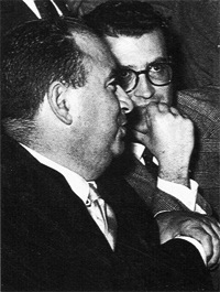 Arrigo Benedetti con Eugenio Scalfari.