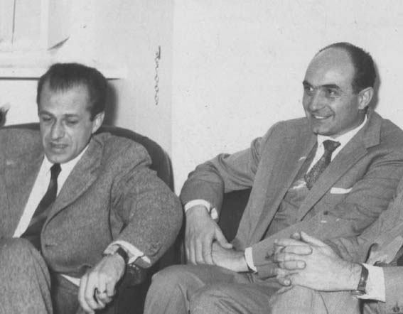 Matteotti (a sinistra) e Mario Tanassi.
