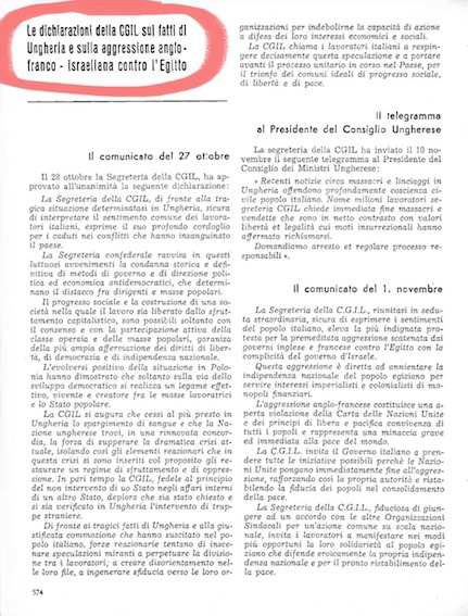 Comunicato della CGIL in merito ai fatti di Ungheria.