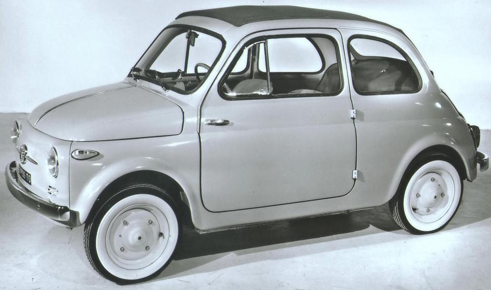 La nuova Fiat 500, utilitaria destinata a grande fortuna.