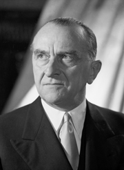 Cesare Merzagora, presidente del Senato nella 2ª, nella 3ª e nella 4ª legislatura.