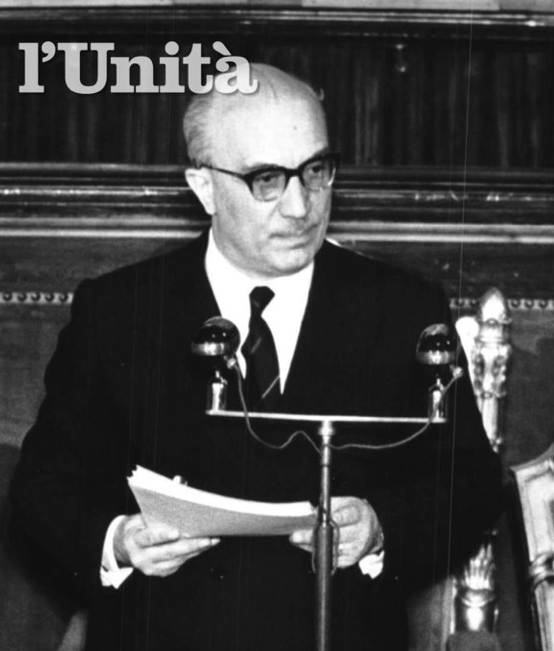 Amintore Fanfani presenta il suo governo in Parlamento.