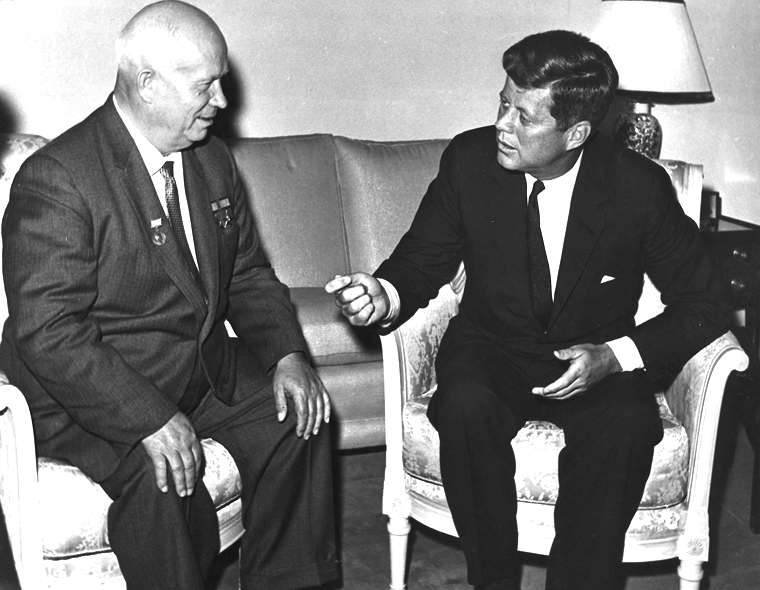 Krusciov e Kennedy a Vienna nel 1961.