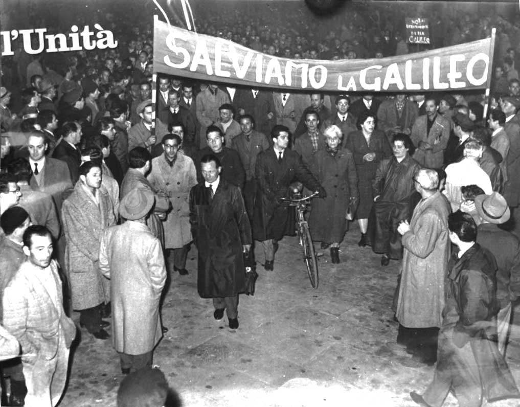 Manifestazione per la Galileo