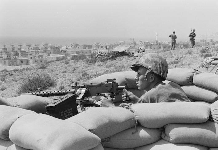 Marines americani in Libano nel 1958.