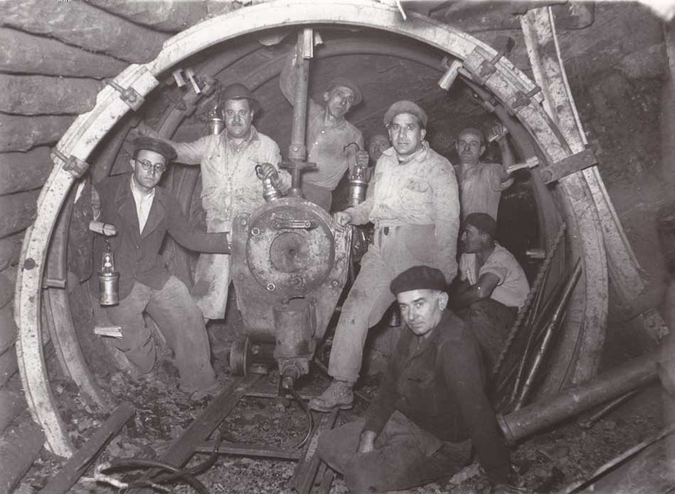 Minatori della Maremma negli anni '50.
