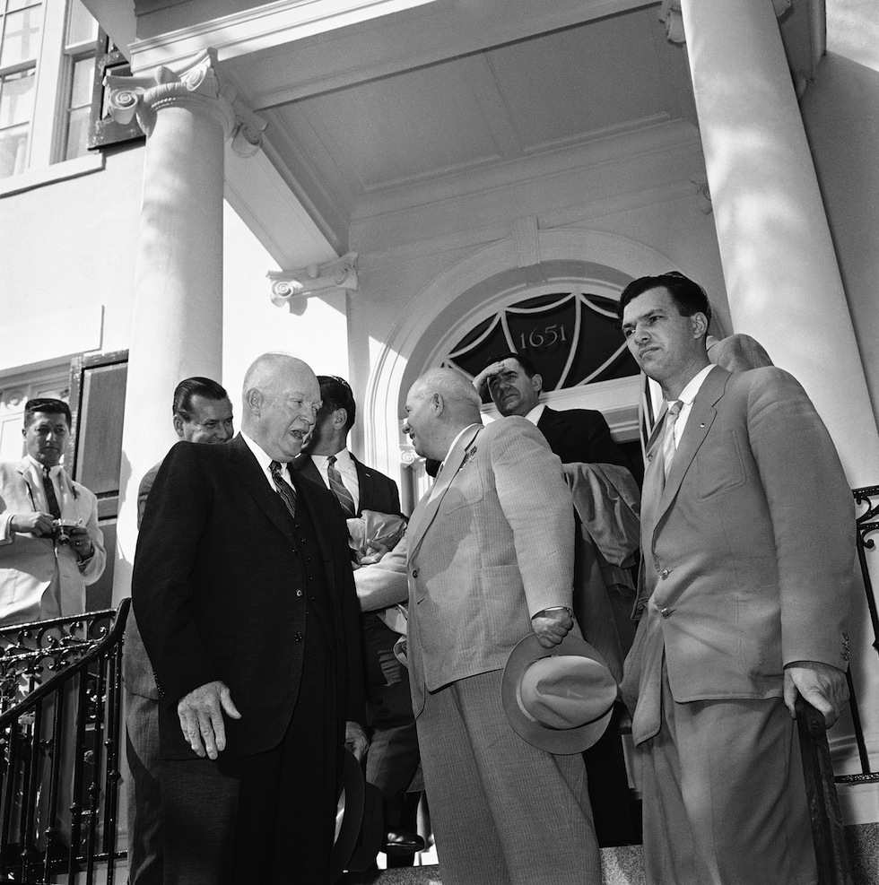 Krusciov e Eisenhower  a Camp David.