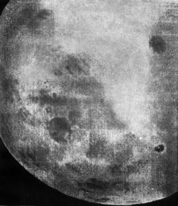 Foto dell'altra faccia della Luna inviata da Lunik III.