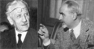 Ferruccio Parri ( a sinistra) e Ernesto Rossi.