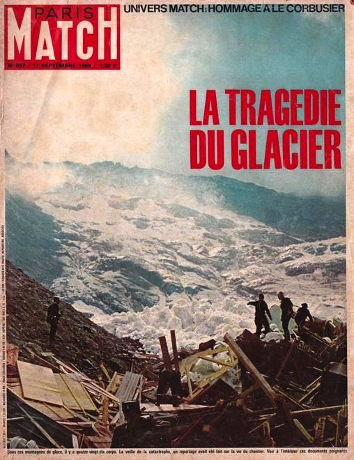 La tragedia di Mattmark sulla copertina di Paris Match.