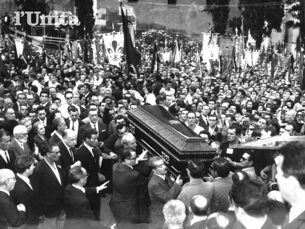 I funerali di Togliatti a Roma.
