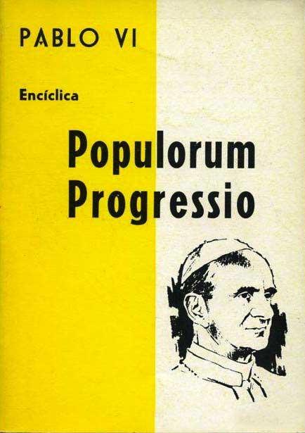 La copertina dell'Enciclica "Populorum progressio".