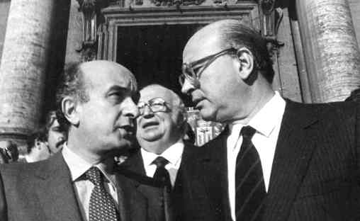 Ciriaco De Mita e Bettino Craxi.