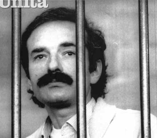 Valerio Morucci condannato all'ergastolo nel processo torinese alle Brigate rosse concluso il 26 luglio 1983.