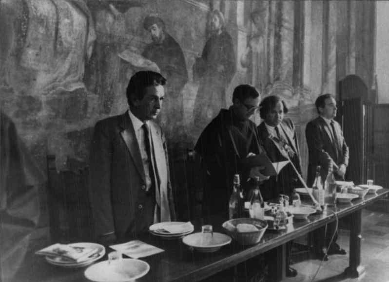 L'incontro di Berlinguer con i francescani di Assisi dell'8 ottobre 1983.