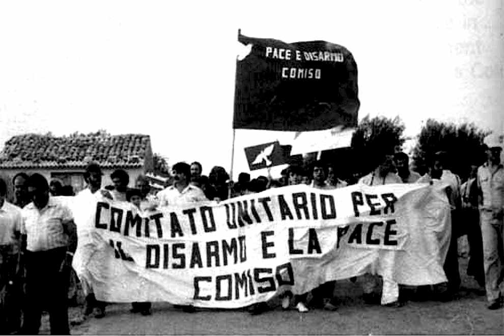 La manifestazione pacifista a Comiso del 6 agosto 1983.