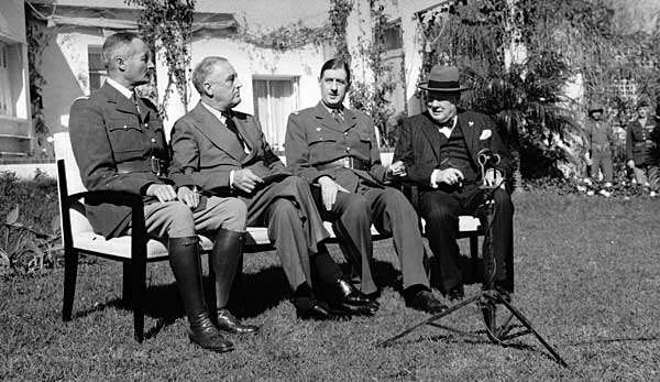 I capi di stato alleati a Casablanca.