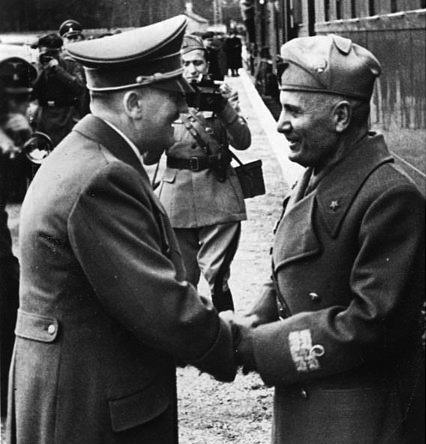 L'incontro di Mussolini e Hitler a Klessheim.