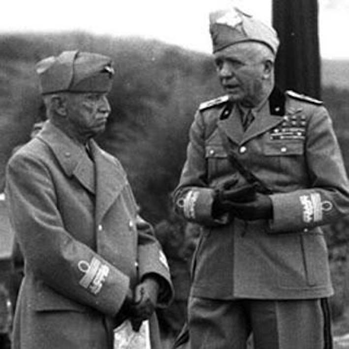 Vittorio Emanuele III con Pietro Badoglio