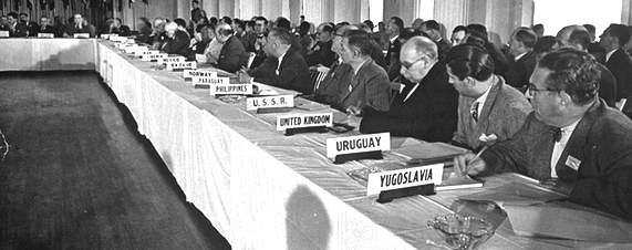 Delegati al convegno di Bretton Woods.