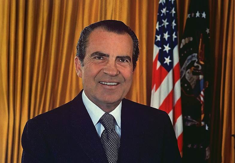 Richard Nixon, 37° Presidente degli Stati Uniti d'America.