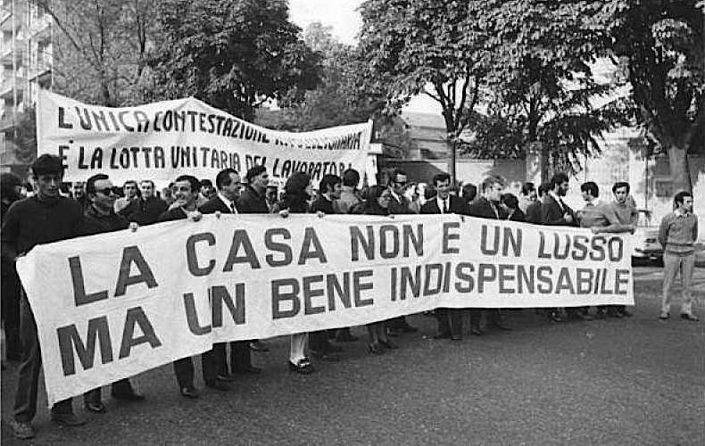 Il corteo milanese del 19 novembre 1969.