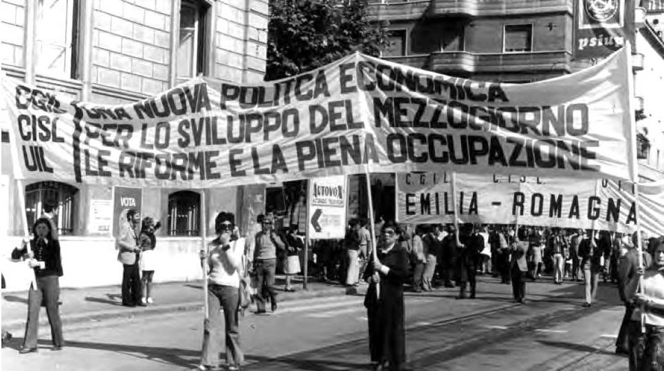 Manifestazione nazionale del 30 maggio 1971 a Roma per il Mezzogiorno, le riforme e l'occupazione.