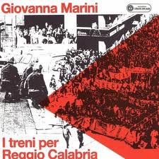 Copertina della canzone di Giovanna Marini per gli attentati del 21 ottobre 1972 ai treni diretti a Reggio Calabria.