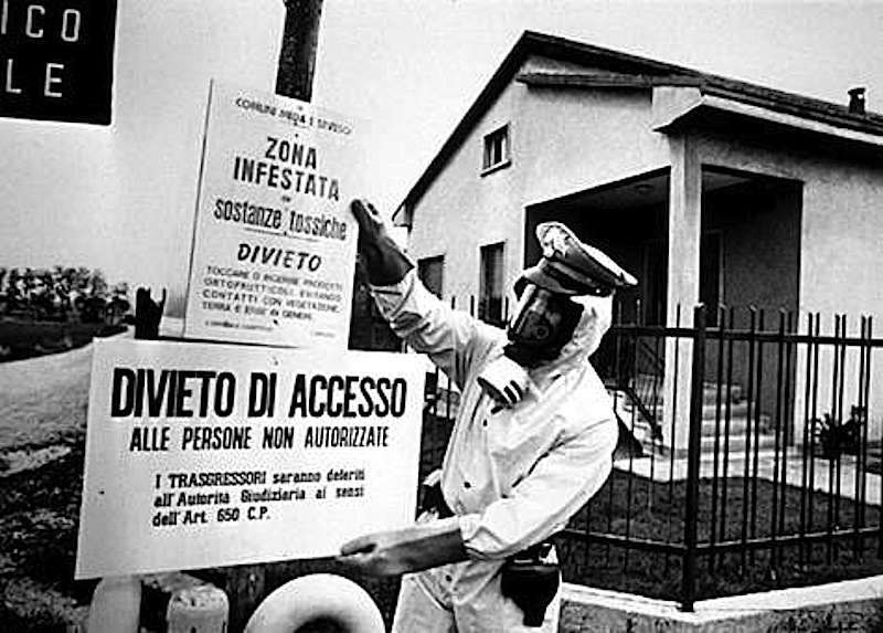 La zona intorno a Seveso venne contaminata dalla fuga di diossina fuoriuscita dall'Icmesa il 10 luglio 1976.