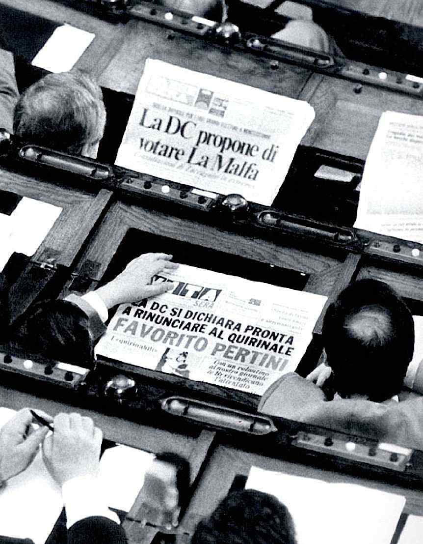 L'aula parlamentare durante le votazione per il Capo dello Stato.