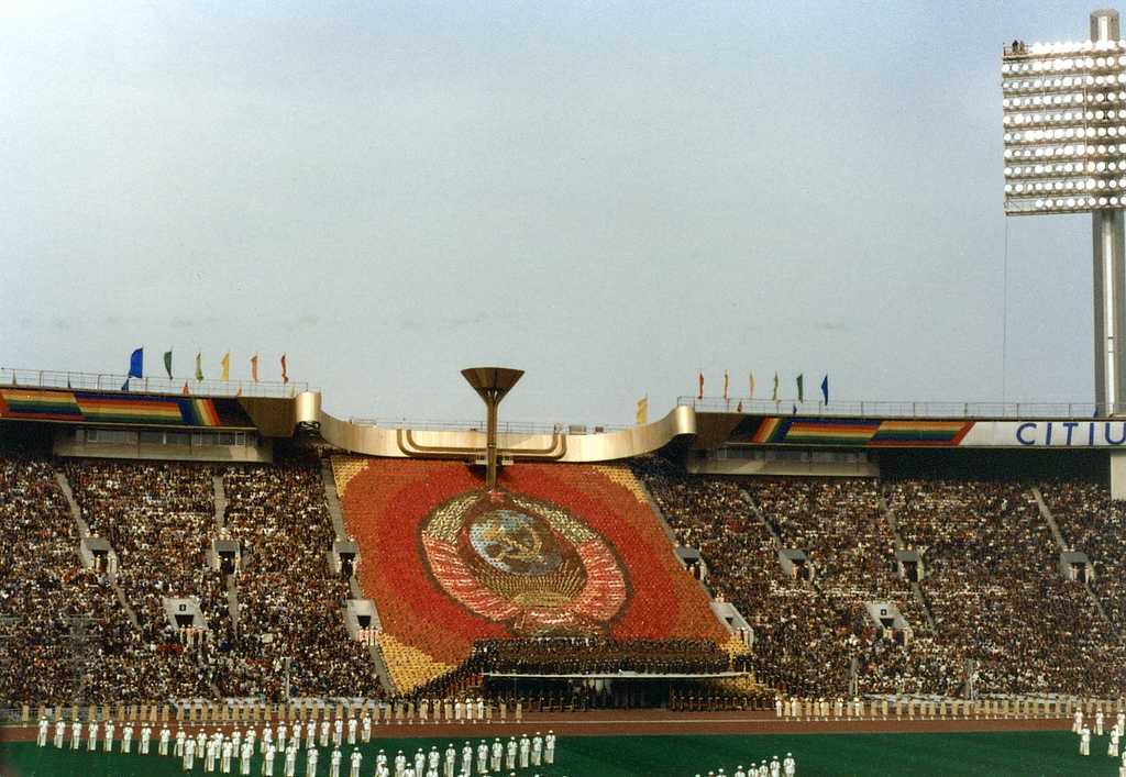 L'apertura a Mosca della XXII Olimpiade del 1980.