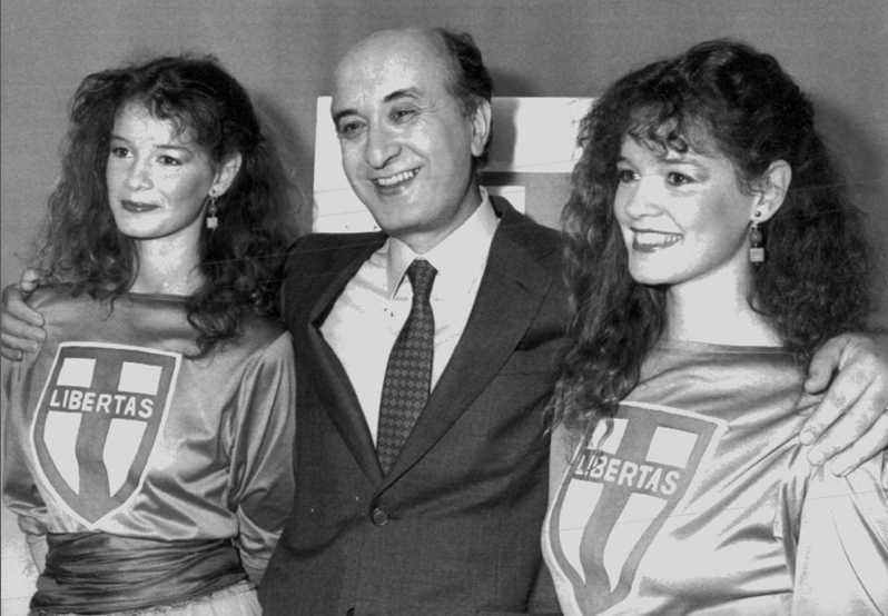 Campagna elettorale di De Mita nel 1983.