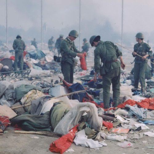 Piazza Tien an men dopo il massacro del 4 giugno 1989.
